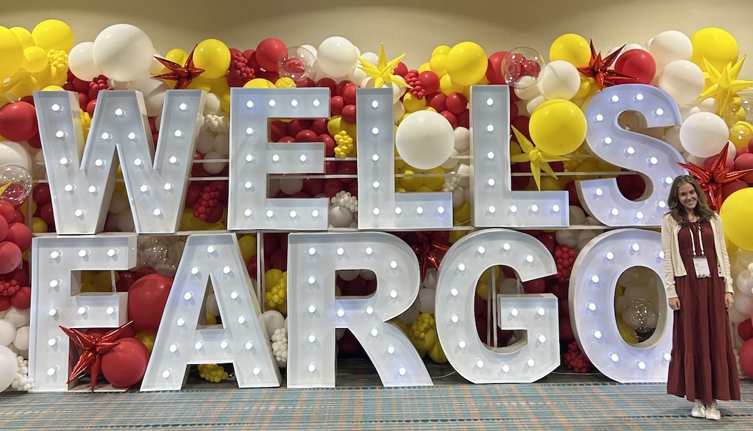 Ava at Wells Fargo Welcome week in Orlando, Florida