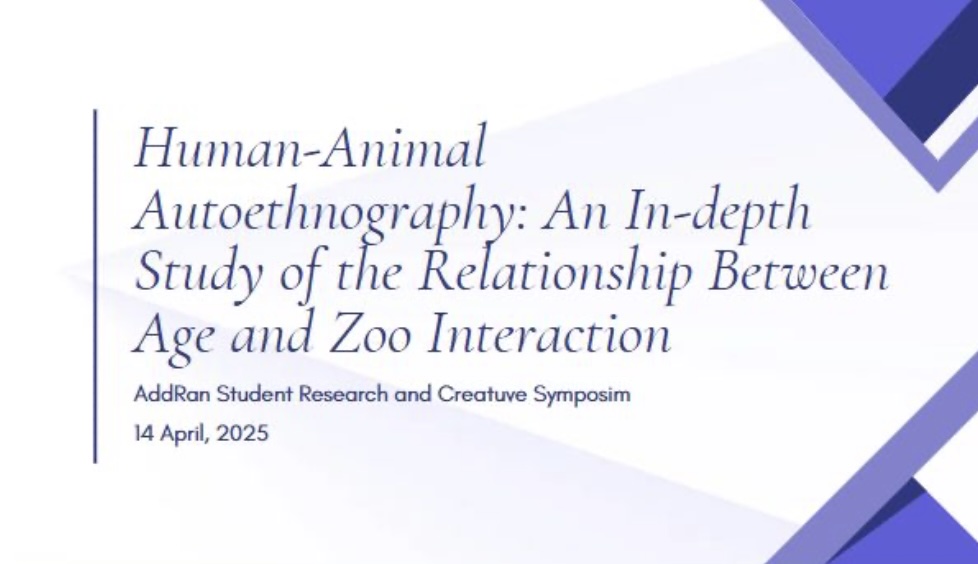 This is a photo of Zoo research presentation